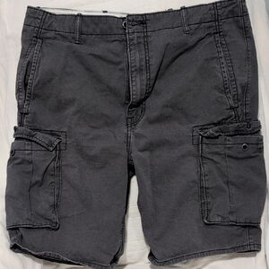 Men's Charcoal Cargo Shorts